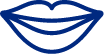 Icon of smiling lips