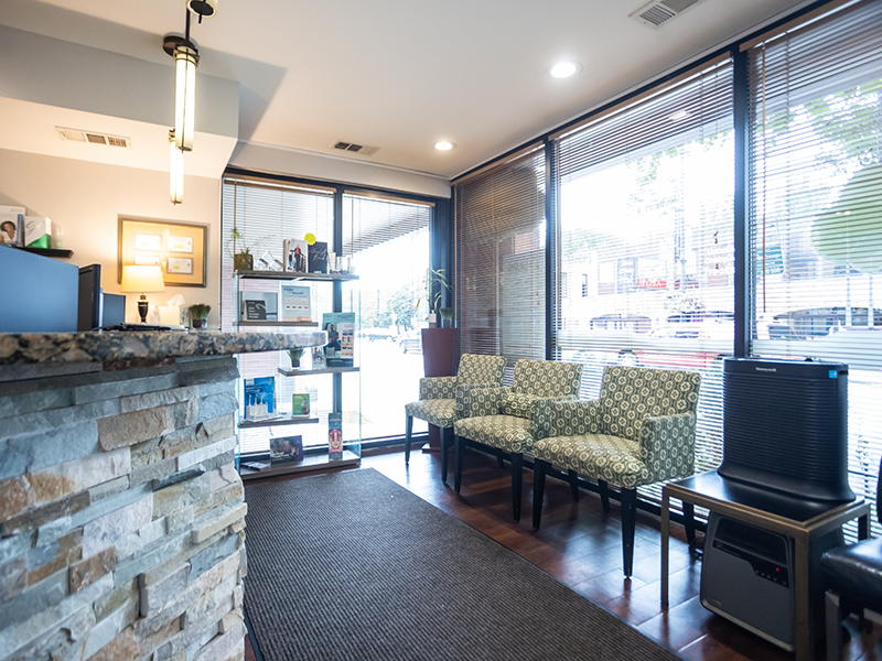 Welcoming reception area